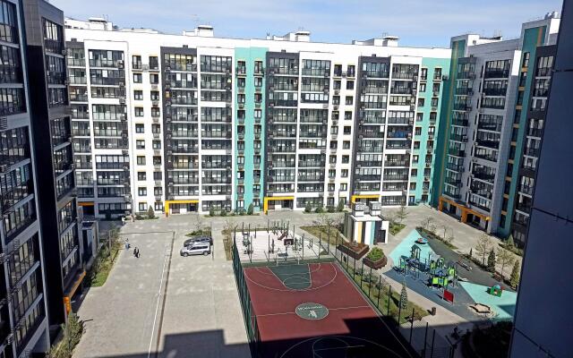 Apartments in the residential complex with fountains Art City