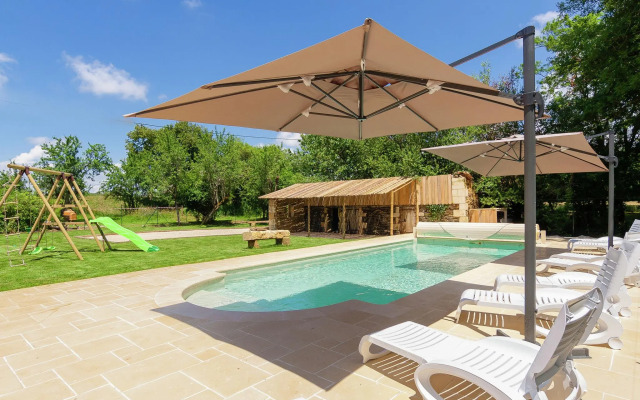 Spacious Farmhouse With Private Heated Pool in a Rustic Garden