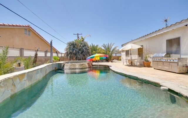 Pool, Patio & Grill: Desert Hot Springs Retreat!