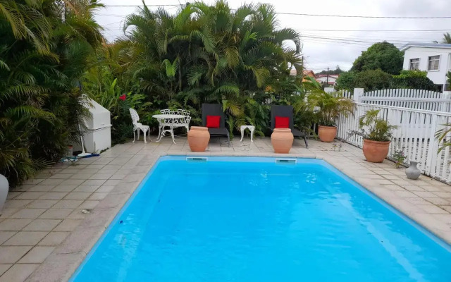 Coquet F2 Climatise Avec Piscine Au Lamentin