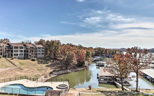Fireplace & Water Views: Lake Ozark Condo!