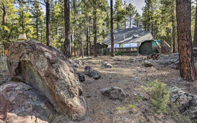 Woodsy Flagstaff Hideaway w/ Deck + Sunroom!
