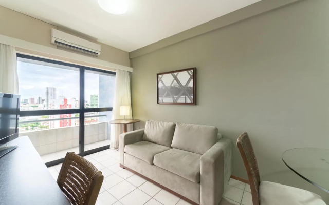 OTH1205 Flat na Ilha do Leite, Recife, um quarto.