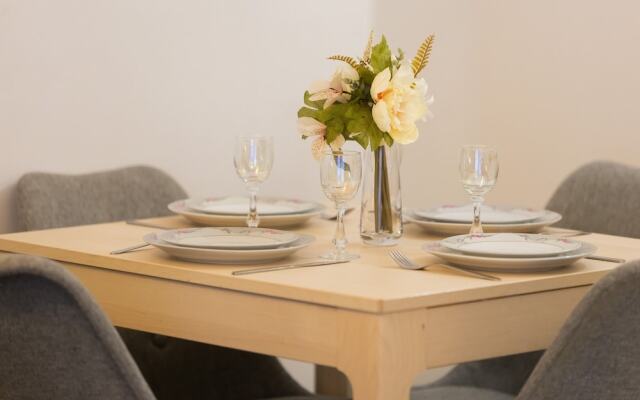 Beige and Blue Apartment by Renters