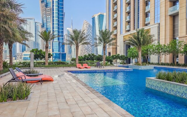 Modern Apartment With Partial Canal and Pool View