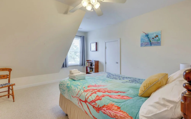 Waterfront Oak Island Home w/ Dock