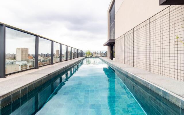 Studio Jardins 21º andar com A/C e Piscina