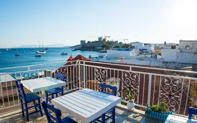 White and Blue Bodrum