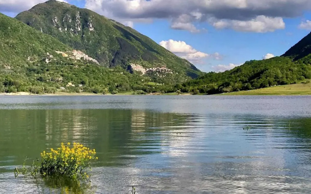 Village on the lake