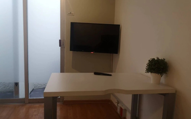 Private Room With Terrace And Sofa In Polanco