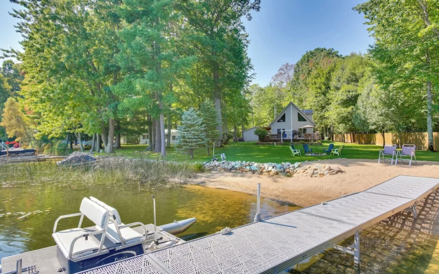 Interlochen Lake House w/ Deck, Fire Pit & Dock!