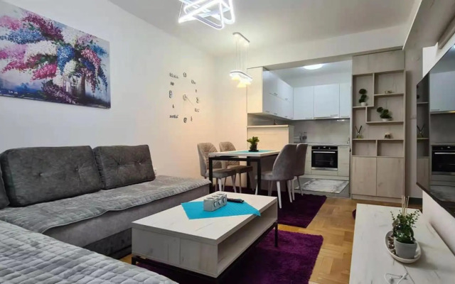 Stylish Violet & Modern Apartment