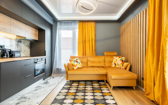 Sunflower- Designer 2R apartment near Piata Unirii with circular terrace