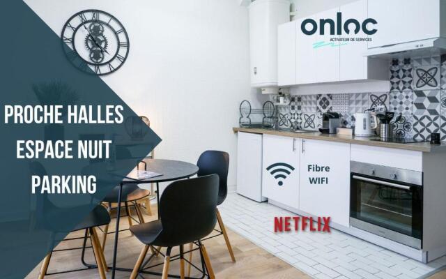 ONLOC - Appart Réveil proche Halles avec parking