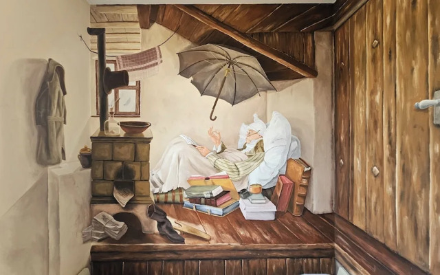 Pension Weiße Rose I Frühstück Parkplatz