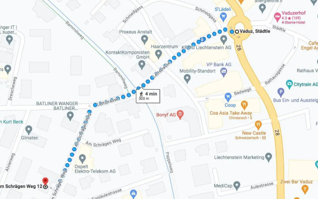 Schöne grosse Attika-Wohnung im Zentrum von Vaduz inkl. Parkplatz