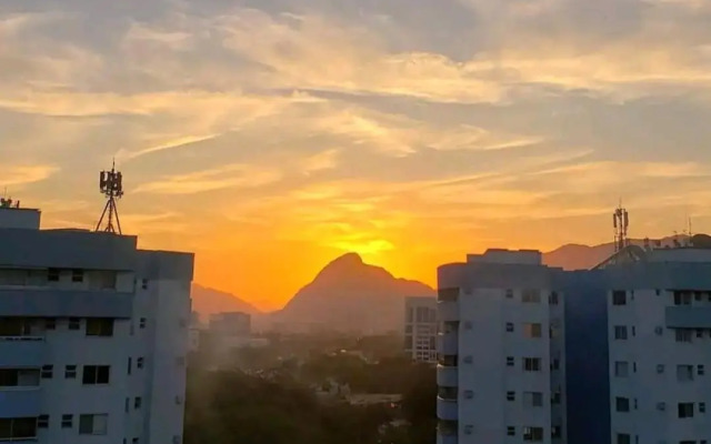 Mountain, lake and pool view apartment