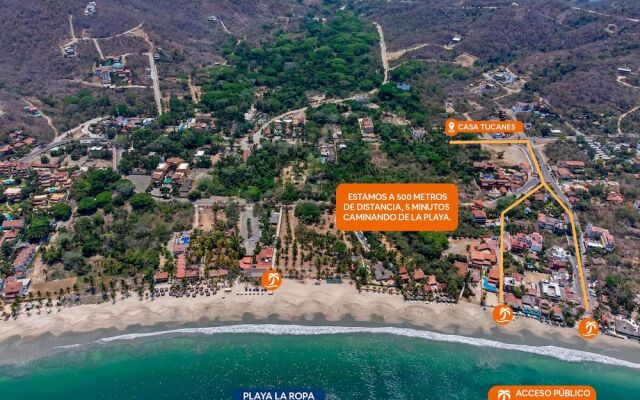 Villa Palomas A Unos Pasos De Playa La Ropa