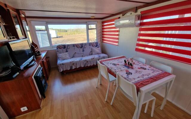 Mobilhomme dans camping