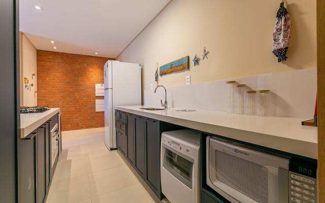 Vista parcial do MAR na varanda em Jurerê #JA24