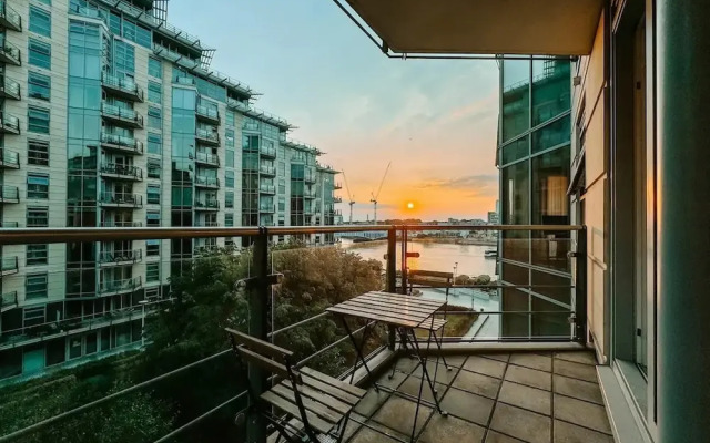 Londonaprt/sleeps6/gym/waterfront/wifi