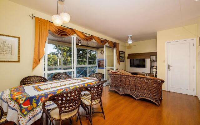 Apto c/churrasqueira a 300m da praia MDO201