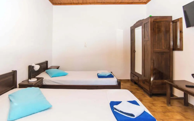 Blue White Apartments - Traditional Village House