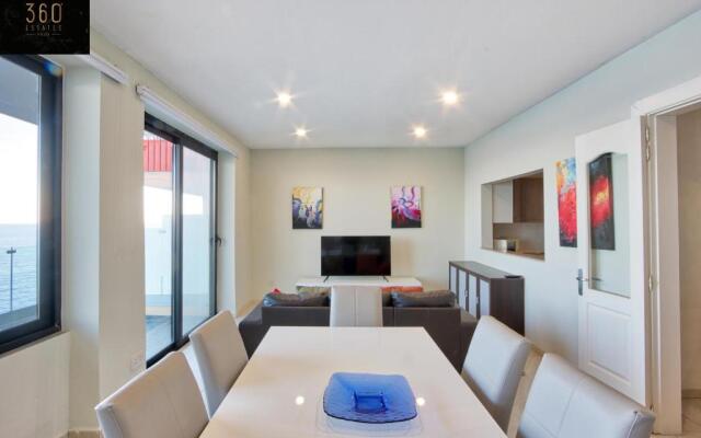 Sliema Seafront 3BR - opposite Beach - AC & Wifi by 360 Estates