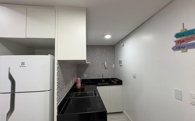 Flat Rosa encantador vista lago