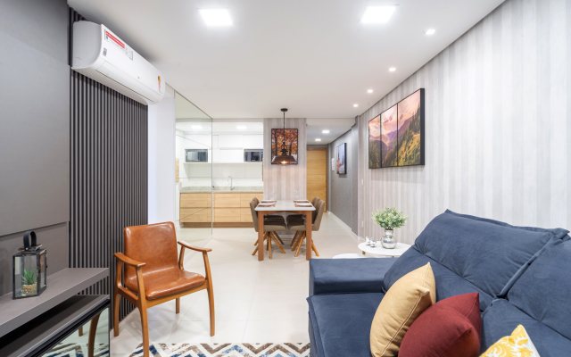 Novíssimo apto de 2 quartos no centro de Gramado