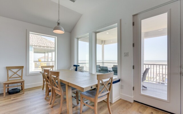 Modern Galveston Vacation Rental: Steps to Beach!