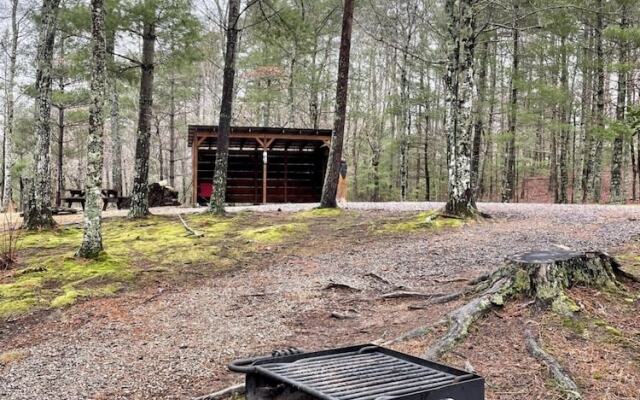 Private and Perfect! - hot Tub, King Bed, Fireplace - dog and Motorcycle Friendly Studio Cabin by Redawning