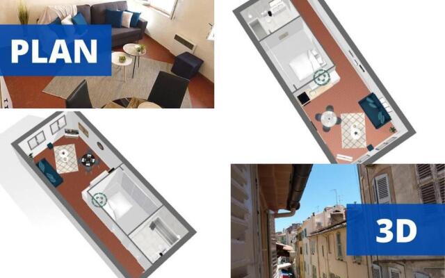 Le Jos - 2min palais-100m mer-Verrière Côte d'Azur