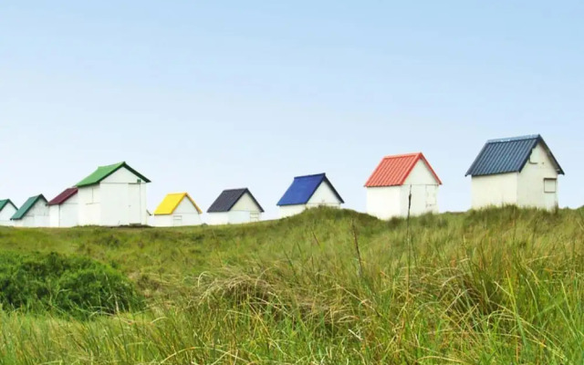 Wooden House by Beach Near Barneville