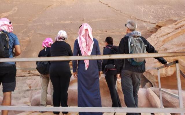 Glamping at wadi rum under the sun