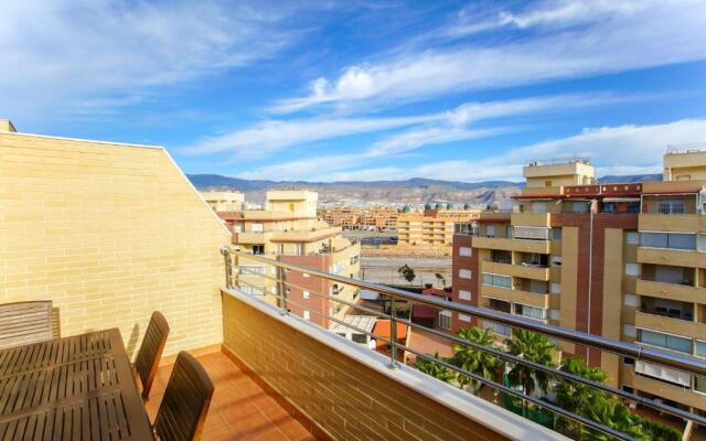 2 bedrooms appartement at Roquetas de Mar 10 m away from the beach with sea view shared pool and furnished terrace