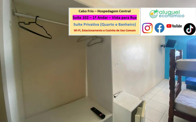Cabo Frio - Hospedagem Central - Aluguel Economico