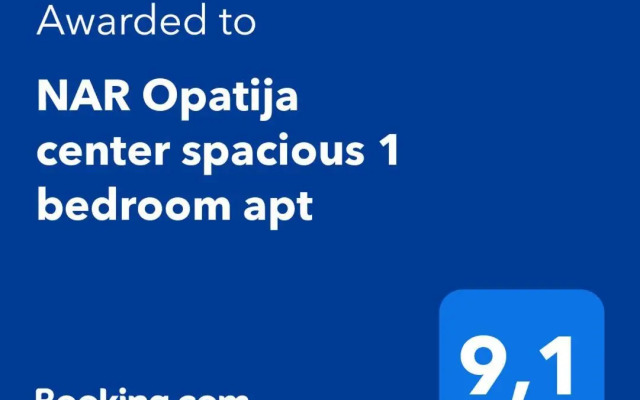 "NAR" Opatija center spacious 1 bedroom apt