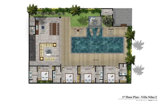 Niko 2 R New Villa Close to Finns Beach Club