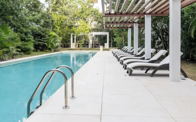 Modern Apt Tulum with 2 BDR Gym & Pool