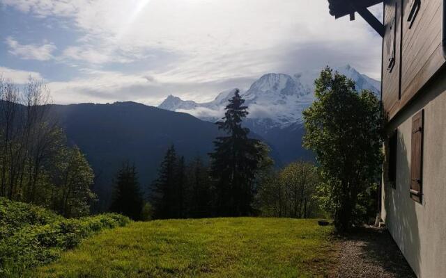 Appartement Saint Gervais les Bains vue imprenable Mont Blanc