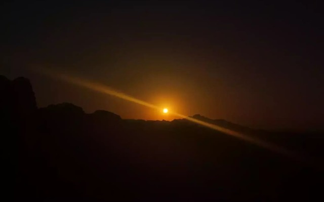Beduin star trail camp