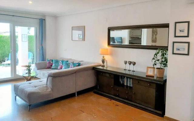 2 bedroom, Sea Front Complex w Pool and private garden