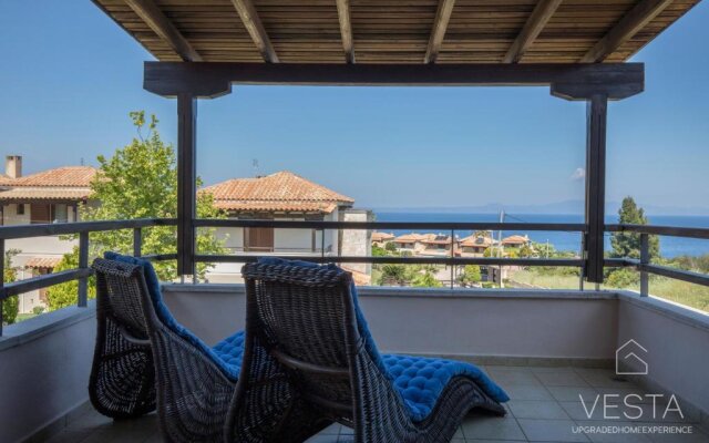 Galini Villa, 3 bdrms, sea views & private garden