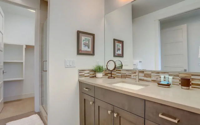 Pet-Friendly Cairn Home features Private Hot Tub and Fire Pit on the Back Patio by RedAwning