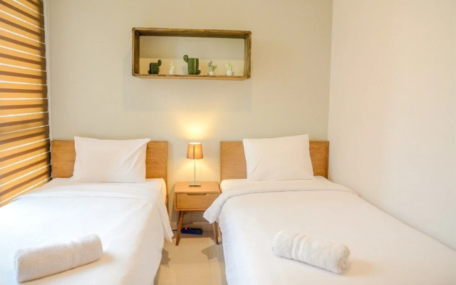 2BR Apartment with Twin Beds at Taman Anggrek Residences