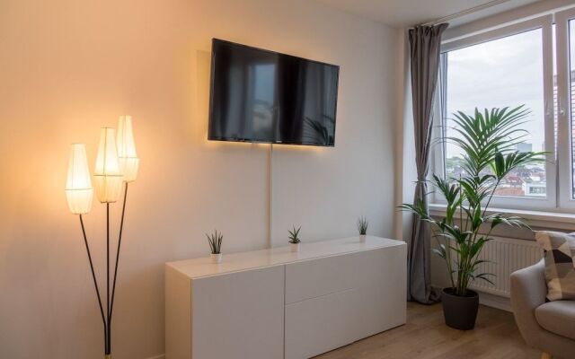 Skyline-Apartment mit Blick auf Essen