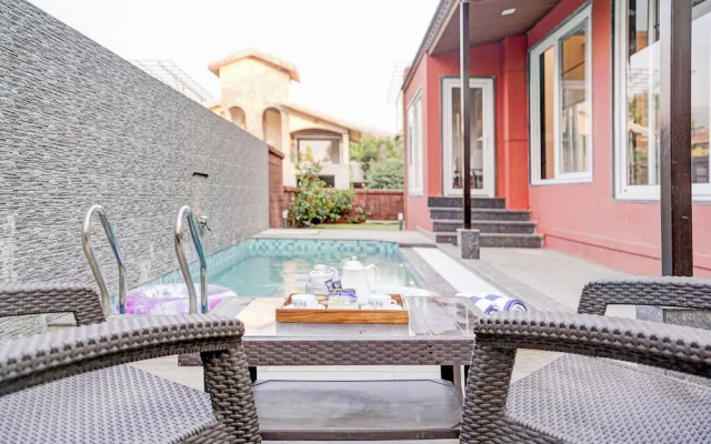 Elivaas Irene Jade 3BHK Pvt Pool Garden with Balconies