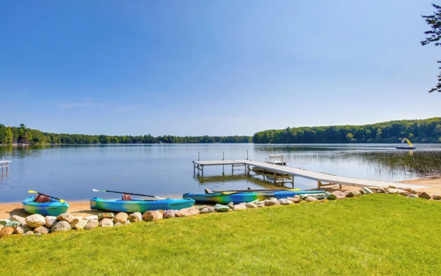 Interlochen Lake House w/ Deck, Fire Pit & Dock!