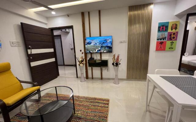 2BR Mumbai theme service apartment for staycation by FLORA STAYS